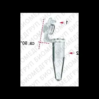 Пробирки для ПЦР, 0,2 мл, выпуклая крышка, бесцветные, Eppendorf, 0030124332, 1000 шт./уп.