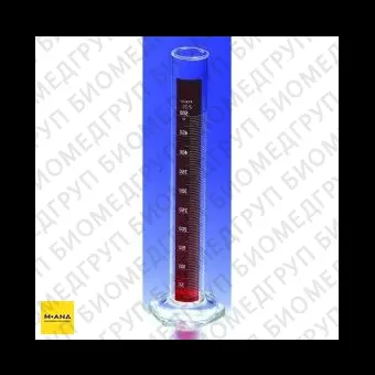 Цилиндр мерныи, 2000 мл, класс B, ц.д. 20 мл, БС, стекл. основ., ТС, Lifetime Red, 1 шт./уп., Pyrex Corning, 30422L