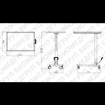 Стол Мейо на роликах 10.ME.1831