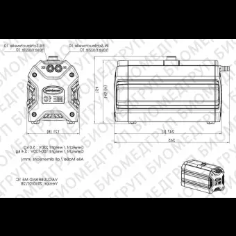 Вакуумный насос для лабораторий ME 1C