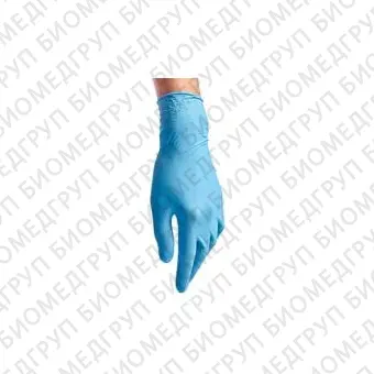 Перчатки нитриловые, длина 24 см, голубые, размер L, 50 пар./уп., Импорт, MNPT004/ MMENPFFTBBCL504