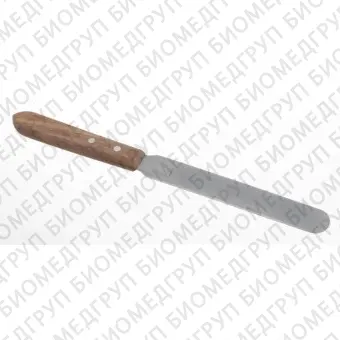Шпатель с деревянной ручкой, длина 415 мм, лопатка 30042 мм, нержавеющая сталь, Bochem, 3497
