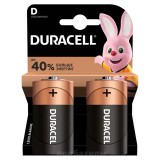 Батарейка Duracell Basic D (LR20) алкалиновая, 2BL, 2 шт