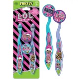 Набор детских зубных щеток Firefly L.O.L с защитным колпачком