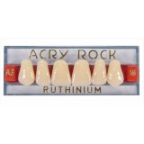 Зубы акриловые Acry Rock фронтальные верхние (планка 6 зубов) (D4 S-38)